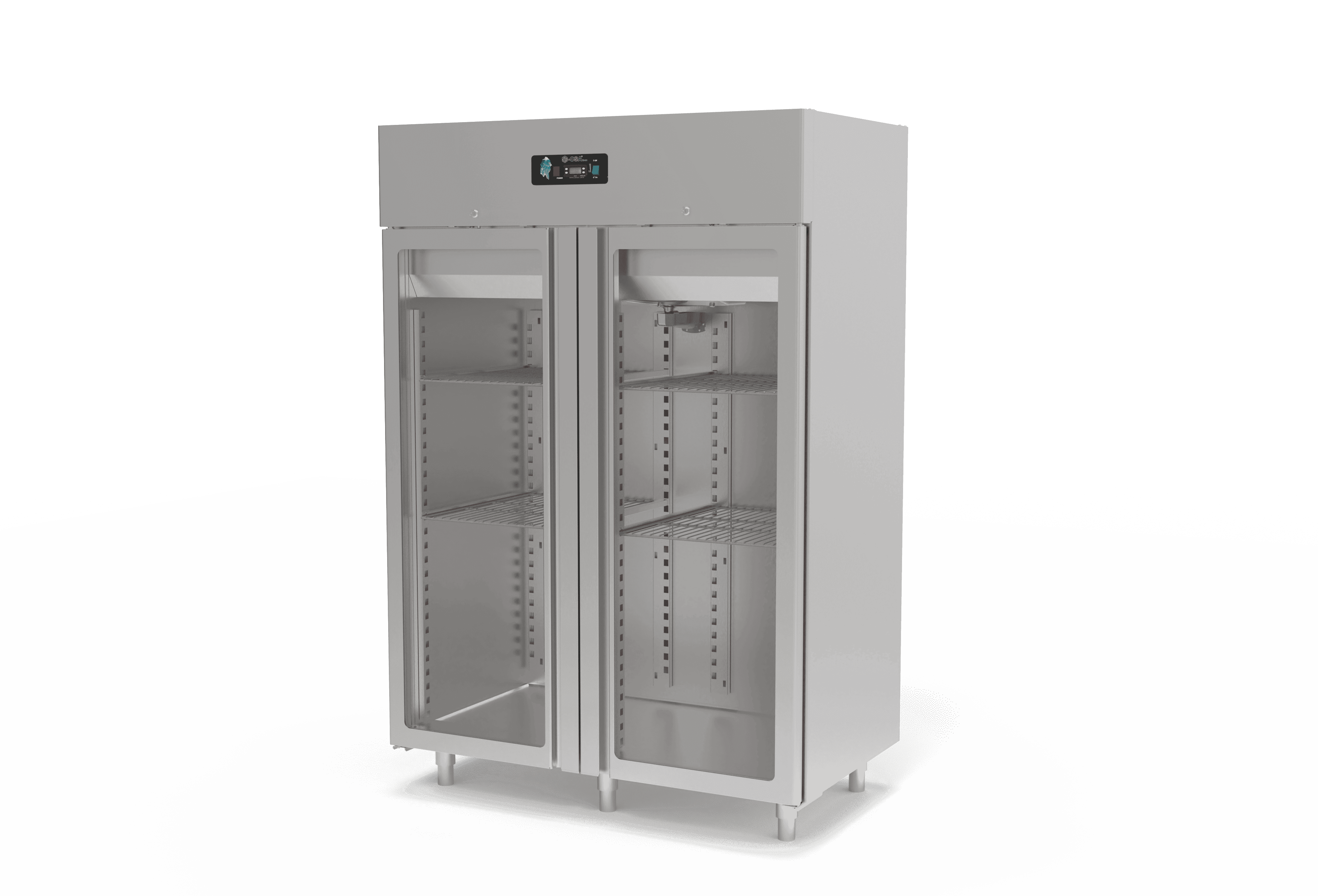 1400 Litre Dikey Buzdolabı Cam Kapılı