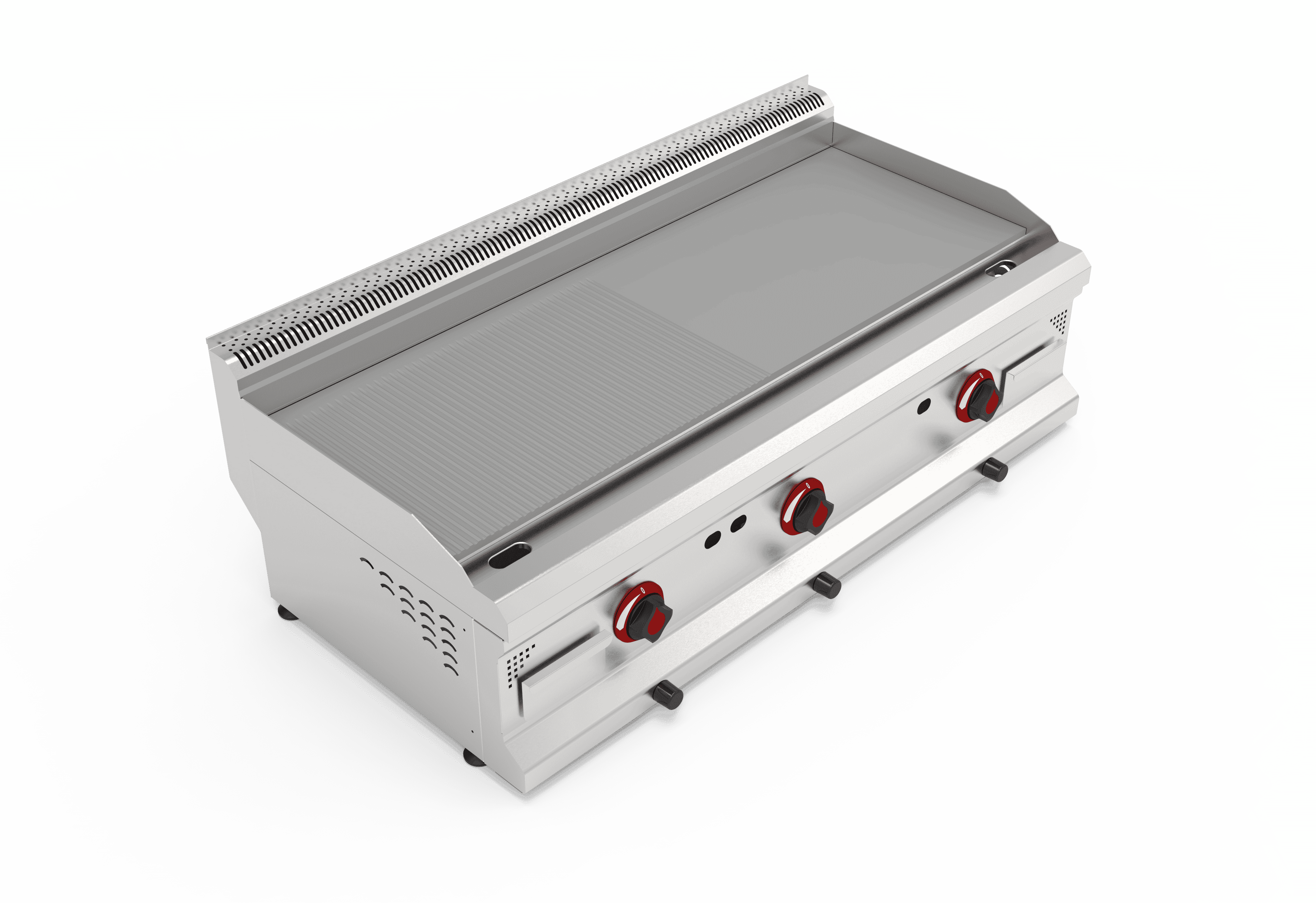 Üç Hazneli Gazlı Yarı Kanallı Izgara