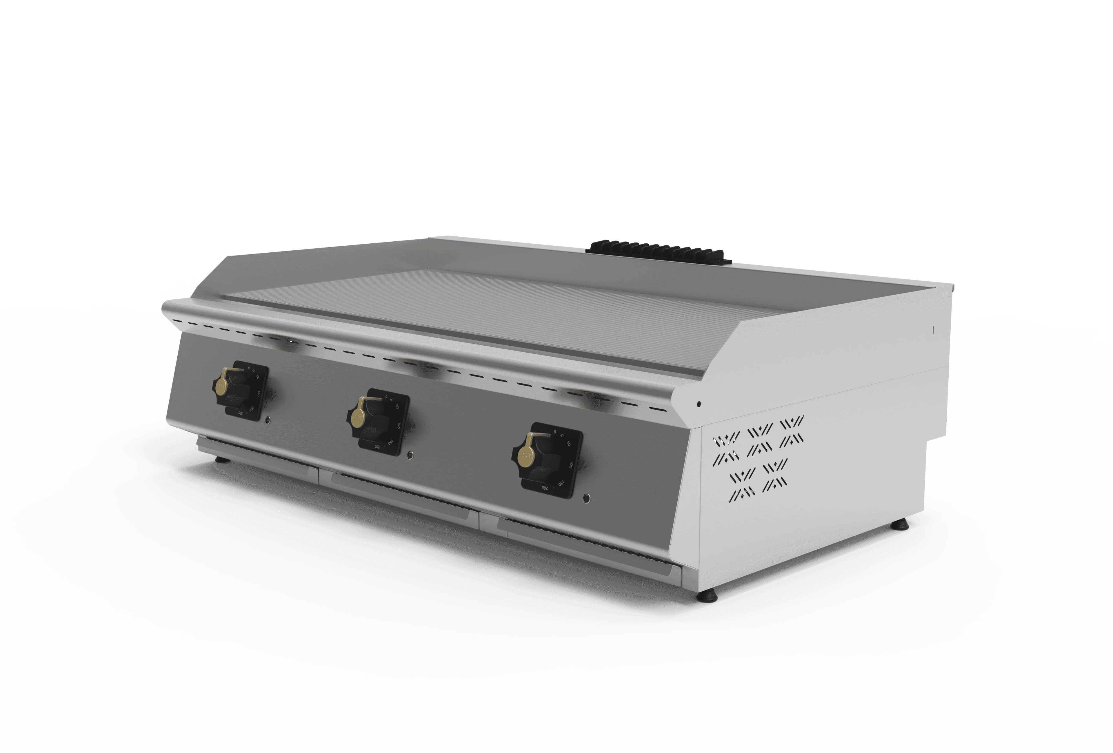 Üç Hazneli Elektrikli Tam Kanallı Izgara