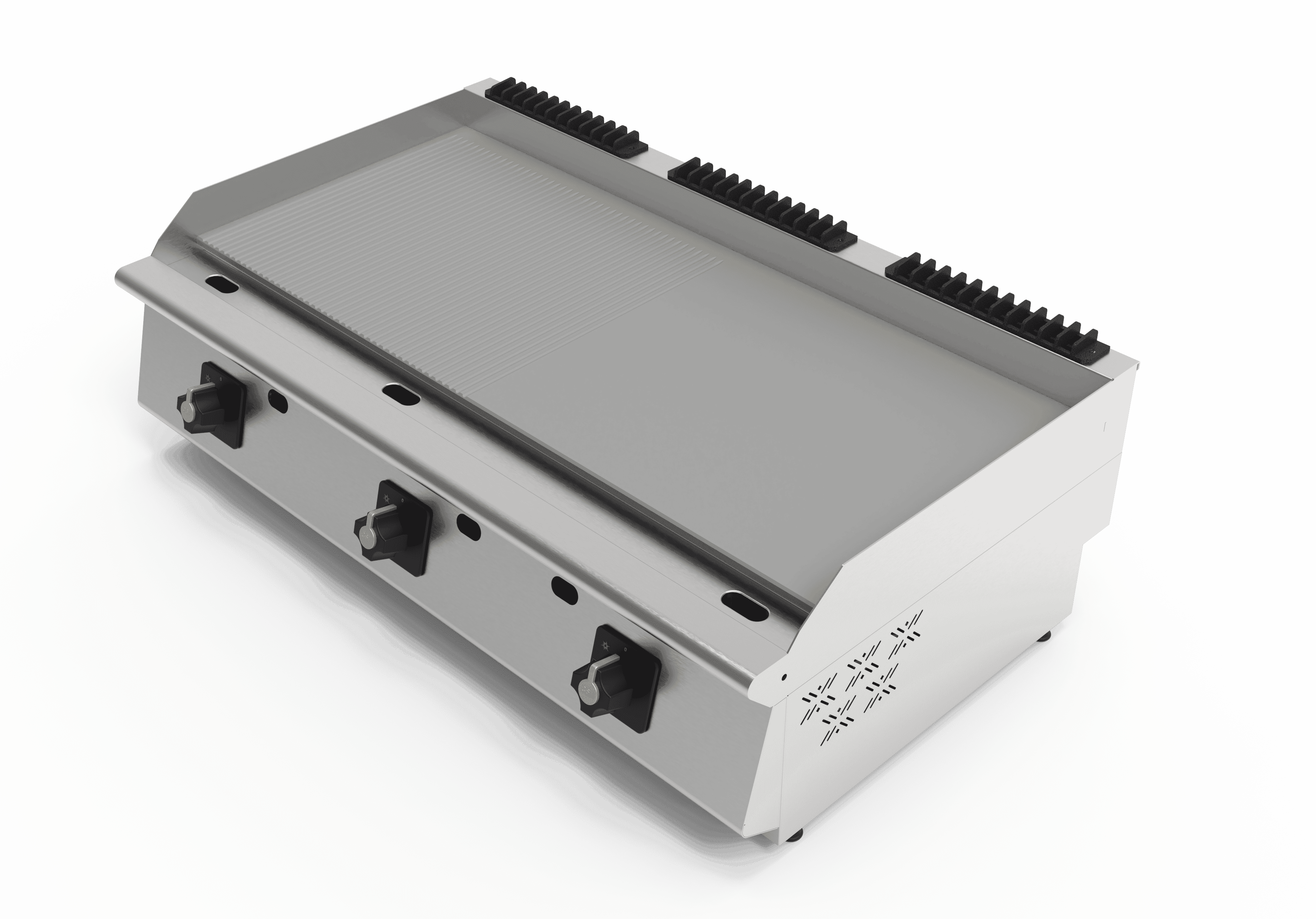 Üç Hazneli Gazlı Yarı Kanallı Izgara