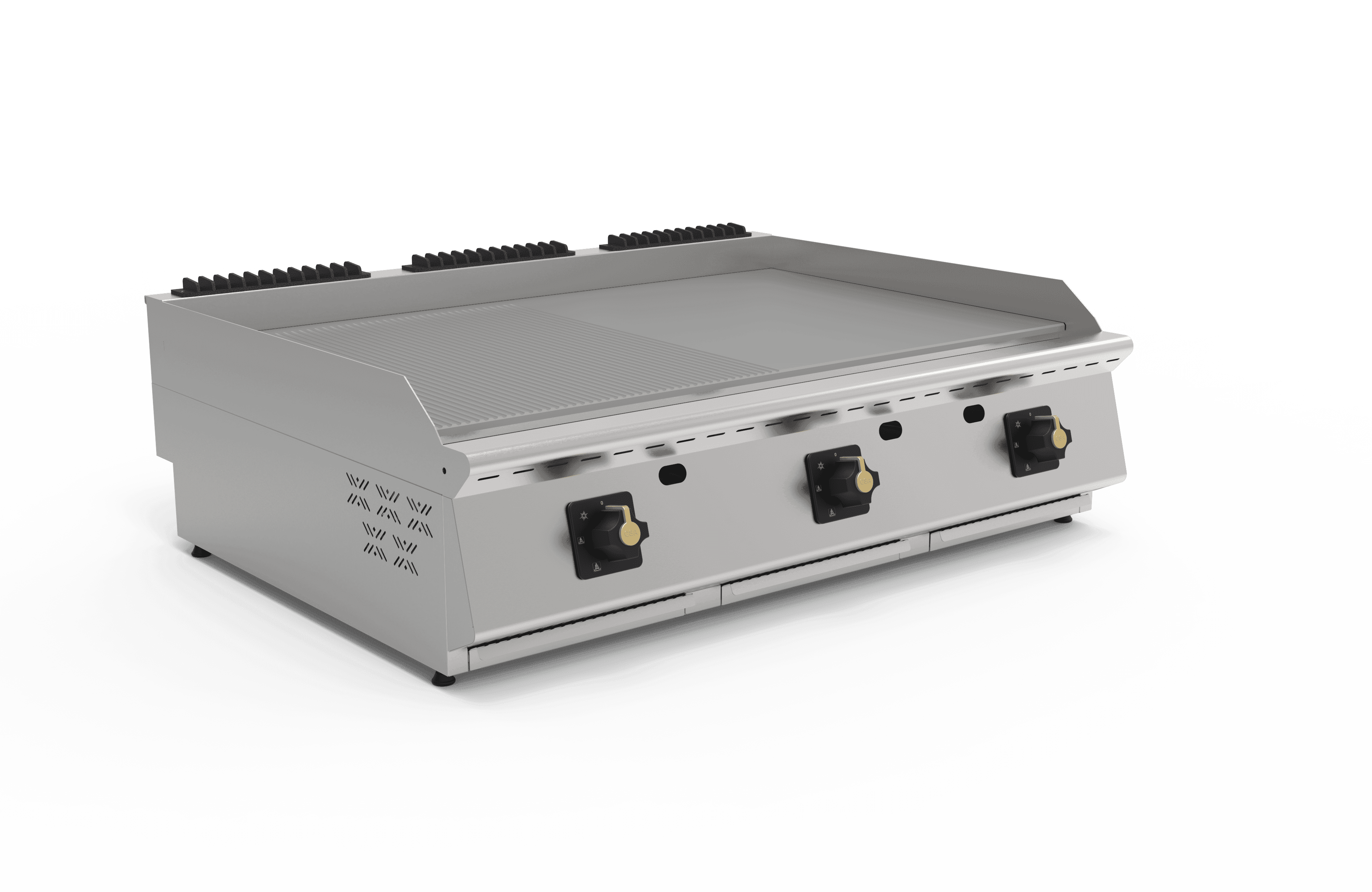 Üç Hazneli Gazlı Yarı Kanallı Izgara