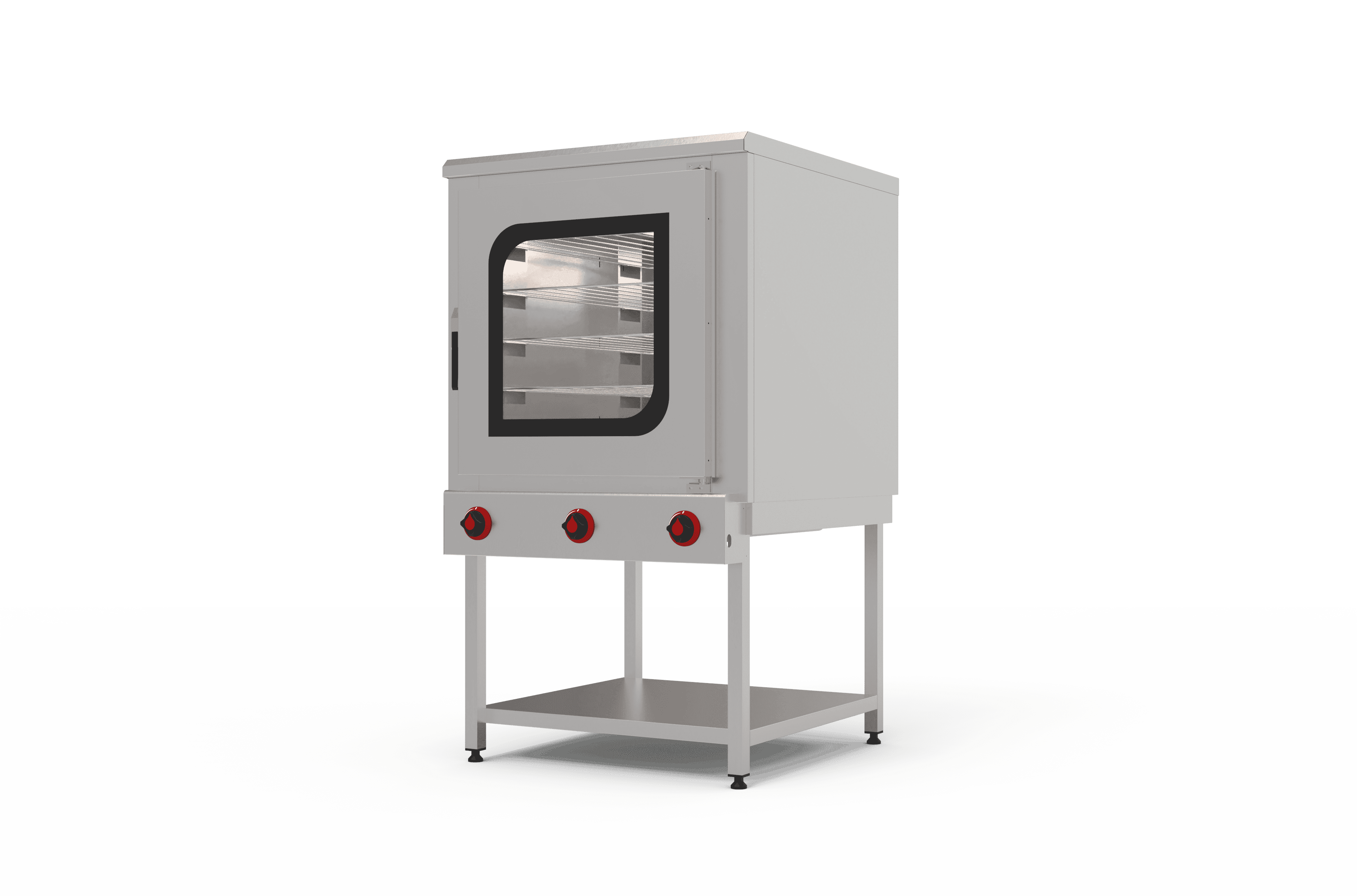 Gazlı Pasta Börek Fırını - 5 Katlı (90x90 cm) - Çift Kapılı