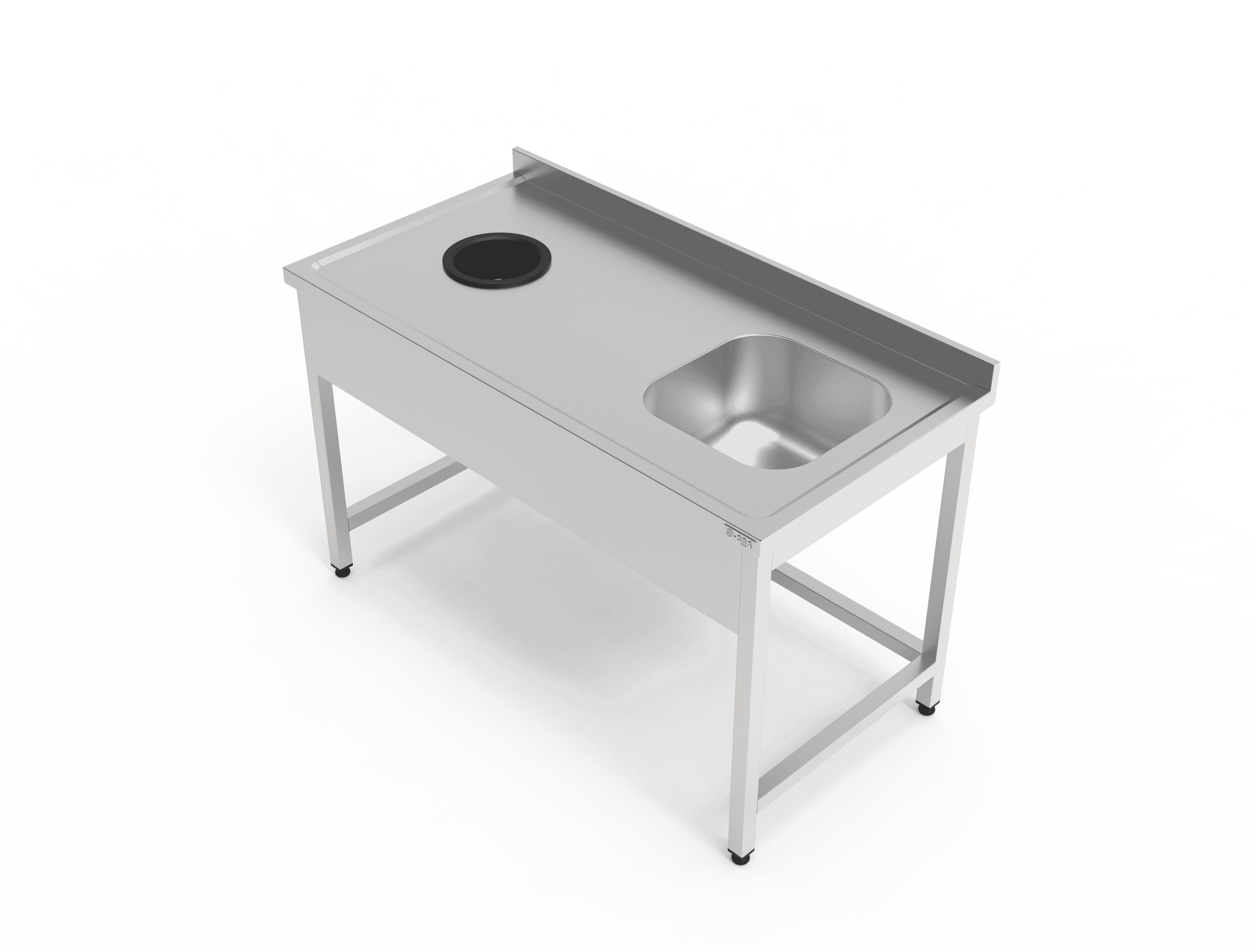 Sıyırma Hunili Tek Evyeli Tezgah