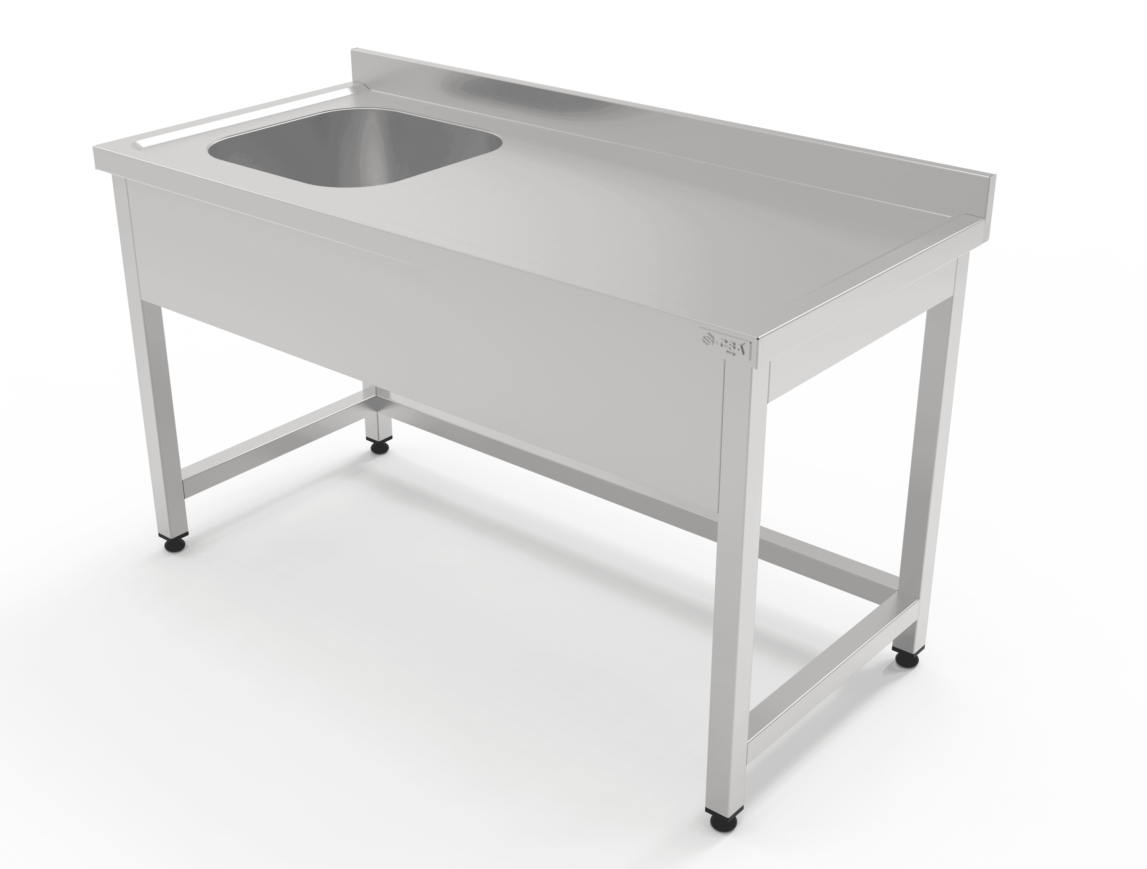 Taban Rafsız Tek Evyeli Tezgah